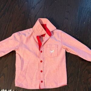Charming Pink Kids Button-Down Shirt
